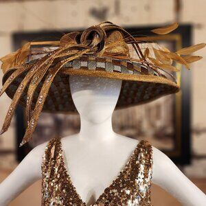 Nigel Rayment Gold And Silver Braided  Hat